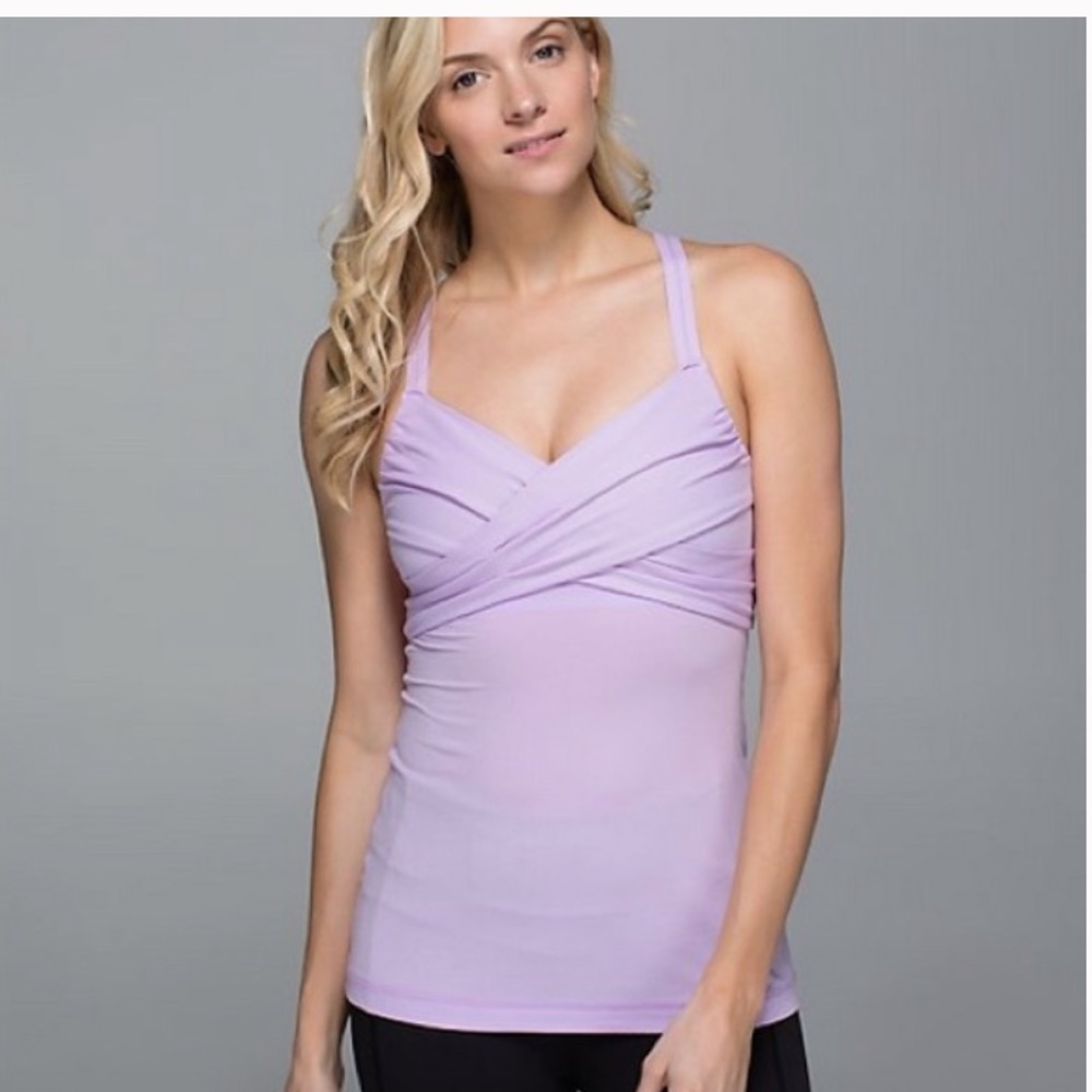 Lululemon Lavender Wrap It Up Tank